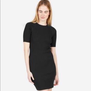 EVERLANE beautiful BlackRib Tee Dress NWOT